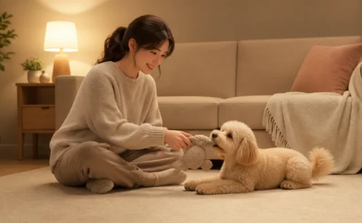 강아지와 함께 쉬는 저녁 시간을 만드는 조용한 놀이법 대표 이미지