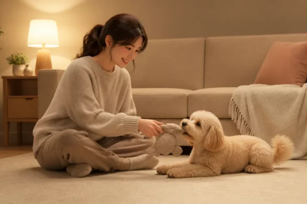 강아지와 함께 쉬는 저녁 시간을 만드는 조용한 놀이법 대표 이미지