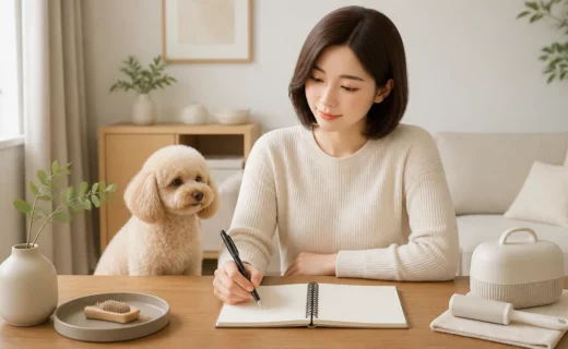 혼자 사는 보호자를 위한 강아지 털 관리 현실 체크리스트 대표 이미지