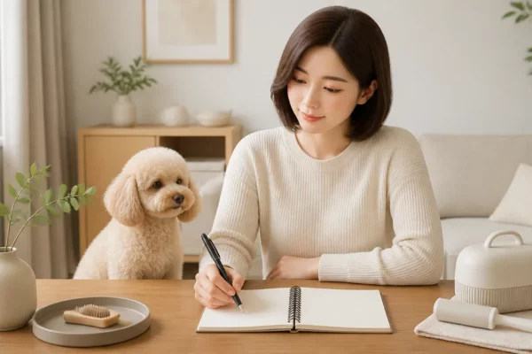 혼자 사는 보호자를 위한 강아지 털 관리 현실 체크리스트 대표 이미지