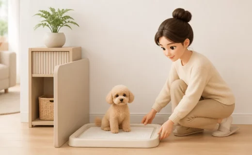 좁은 집에서 강아지 배변 공간을 정리하는 방법 대표 이미지