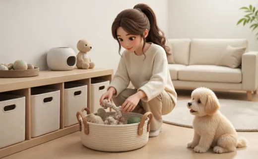 강아지 물건이 집을 점령하지 않게 하는 수납 기준 대표 이미지
